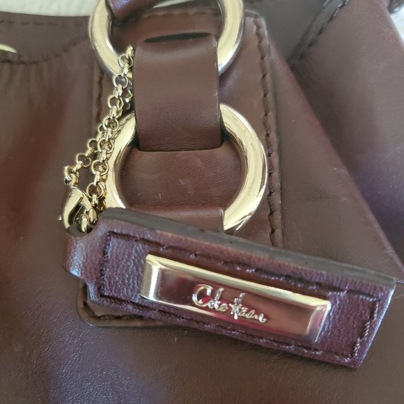 Cole Haan Brown leather shoulder bag - Picture 4 of 7